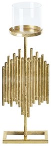 Castiçal em metal dourado 53 cm NIAS Beliani