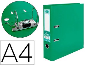 Pasta de Arquivo de Alavanca Documenta Pvc Din A4 Lombada 75 mm Verde