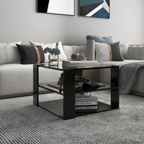 806320 vidaXL Mesa de centro 60x60x40 cm contraplacado preto