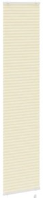 Creme Plissada Cega 40x200 cm Largura Tecido 39,4 cm Poliéster
