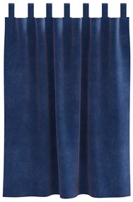 Cortinas Blackout vidaXL com Laços de Suspensão 2 pcs Veludo Azul Escu
