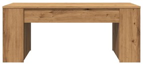 Mesa centro 102x55x42cm derivados de madeira carvalho artisiano