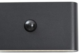 Candeeiro de Parede Preto com Sensor de Luz, Magnético, Inclui LED Recarregável - Batt