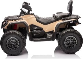Moto eletrica para crianças 1 a 5 anos,  2 lugares 12V CAN-AM Outlander rodas Borracha Caqui