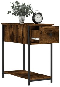 Mesa de cabeceira 30x60x60 cm derivados madeira carvalho fumado