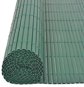 Cerca de jardim dupla face PVC 90x500 cm verde