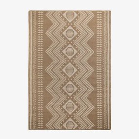 Alfombra Retangular De Exterior Em Polipropileno Ariane Beige De Amêndoa & 230x160 Cm - Sklum