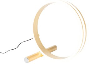 Candeeiro de mesa design latão com LED regulável em 3 níveis - Navara Design