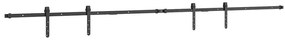 Kit para armário deslizante aço carbono 244 cm