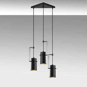 Candeeiro de Teto Spot – Preto – 40 x 40 cm