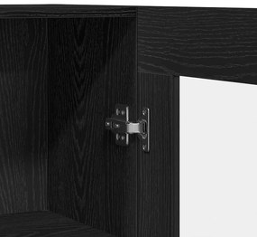 Armários de livros vidaXL 2 unidades Carvalho Preto 82,5x30,5x185 cm M
