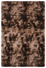 vidaXL Tapete shaggy 200x140 cm cinzento-acastanhado