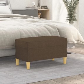 vidaXL Banco 70x35x41 cm tecido castanho