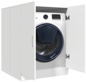 Armário para máquina de lavar roupa 71x71,5x91,5 cm branco