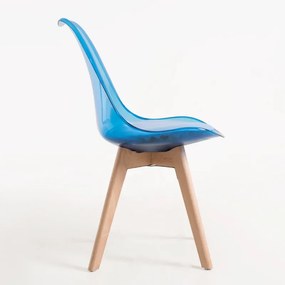 Cadeira Synk Transparente - Azul