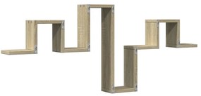 Estante parede 104,5x10x43 cm derivados madeira carvalho sonoma