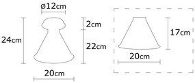 Candeeiro Chandelier Berceste – Preto – 20 cm de Diâmetro