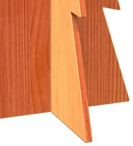 Árvore de Natal decorativa 112 cm pinho maciço castanho-mel