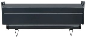 Toldo lateral para varanda 65x250 cm preto