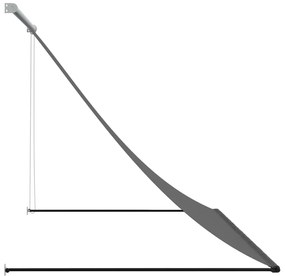 Toldo retrátil 250x150 cm tecido e aço antracite