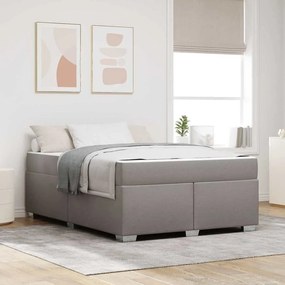 vidaXL Estrutura da Cama Cinzento-acastanhado 140 x 200 cm tecido