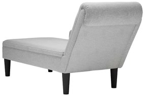 Chaise lounge c/ almofada/apoio de braços direito tecido
