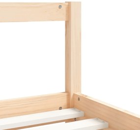 Estrutura de cama infantil 80x160 cm pinho maciço