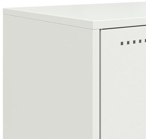 Móvel de TV 100,5x39x43,5 cm aço branco