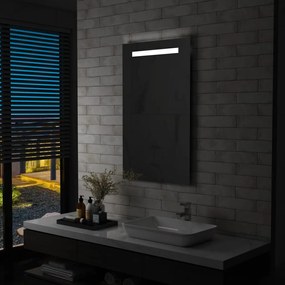 144710 vidaXL Espelho de parede LED para casa de banho 60x100 cm