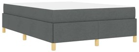 Cama Box Cinza Escuro e Branco e Cinza Escuro 140 x 200 cm