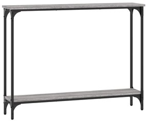 Mesa consola 100x22,5x75cm derivados de madeira cinzento sonoma
