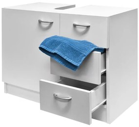 Armário para lavatório (NÃO INCLUÍDO) Neapel com 3 gavetas 63 x 54 x 30 cm Branco
