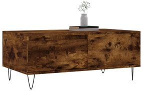 Mesa de centro 90x50x36,5 cm derivados madeira carvalho fumado