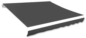 vidaXL Lona para toldo antracite 350x250 cm