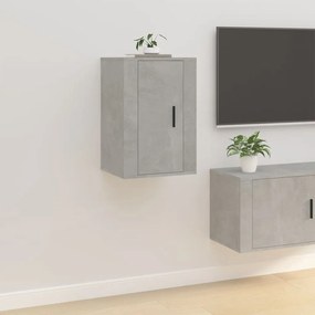 Móvel de TV de parede 40x34,5x60 cm cinzento-cimento