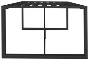 Mesa de jantar de exterior 120x60x66 cm alumínio antracite