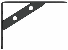 Suportes prateleira 4pcs 15x2,5x11,5 cm aço inoxidável prateado