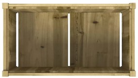 Vasos/floreiras de jardim 2 pcs madeira de pinho impregnada