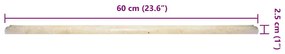 Tampo de mesa Ø60x2,5 cm mármore cor creme