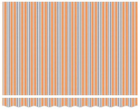 Toldo Retrátil Manual com Listras LED Multicoloridas 300x250 cm