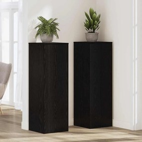 Suporte pra Plantas em Carvalho Preto 33x33x100 cm de Madeira Engenhar