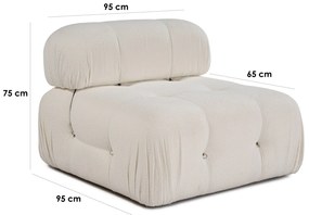 Sofá 1 Lugar Bubble – Branco – 95x95x75 cm