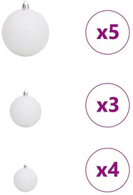 Árvore de Natal Slim Branco 150 cm PVC