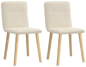 Cadeiras de jantar 2 pcs linho