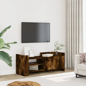 vidaXL Móvel p/ TV 100x35x40cm madeira processada cor carvalho fumado