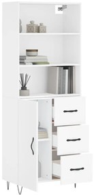 Armário alto 69,5x34x180 cm derivados de madeira branco