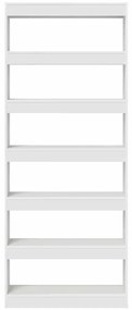 Gabinete de Livros/Divisor de Ambiente Branco 80x30x198 cm