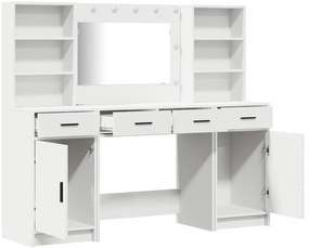 Conjunto de 3 Peças de Mesa de Maquiagem vidaXL em MDF Branco