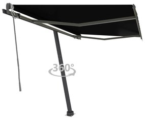vidaXL Toldo automático independente 350x250 cm antracite