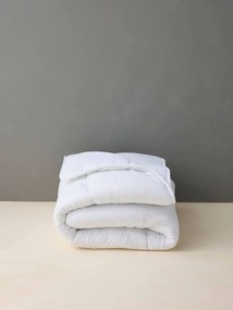 Edredon de meia estação em microfibra com toque suave branco